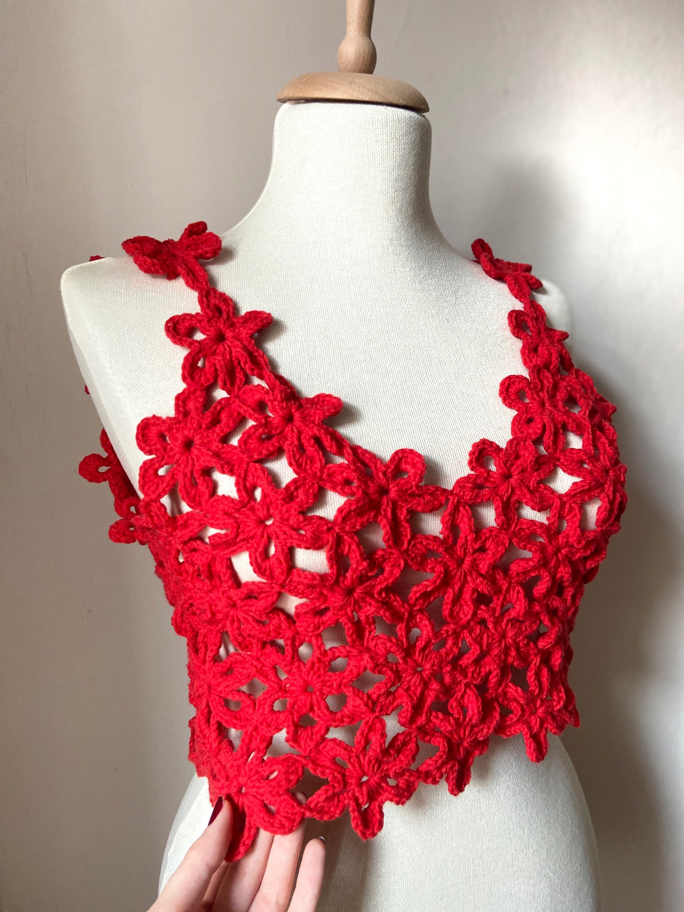 トップス eaphi HAND CROCHET KNIT BUSTIER HAND CROCHET KNIT BUSTIER【POPUP先行】