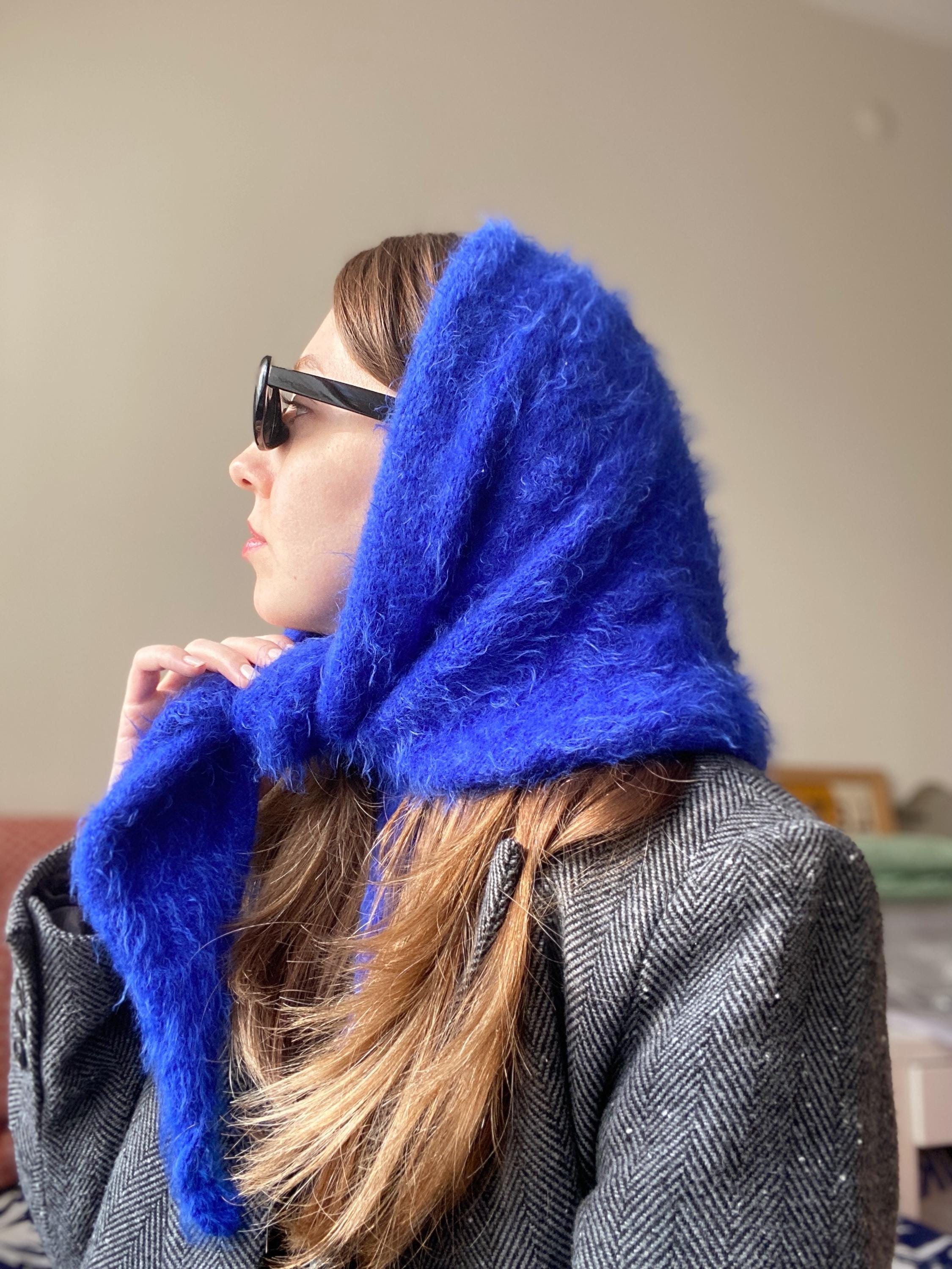 Navy Blue Mohair Hat - Etsy
