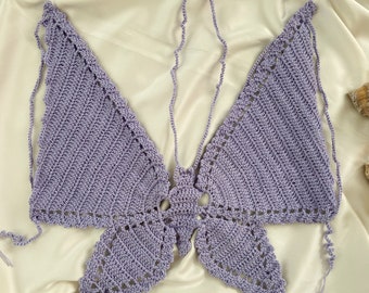 トップス S butterfly halter tops theredthread THEREDTHREAD】S butterfly halter tops