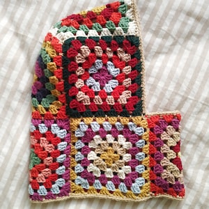 Crochet Balaclava, Granny Square Balaclava, Handmade Colorful Balaclava, Crochet Winter Hoodie, Unisex Balaclava