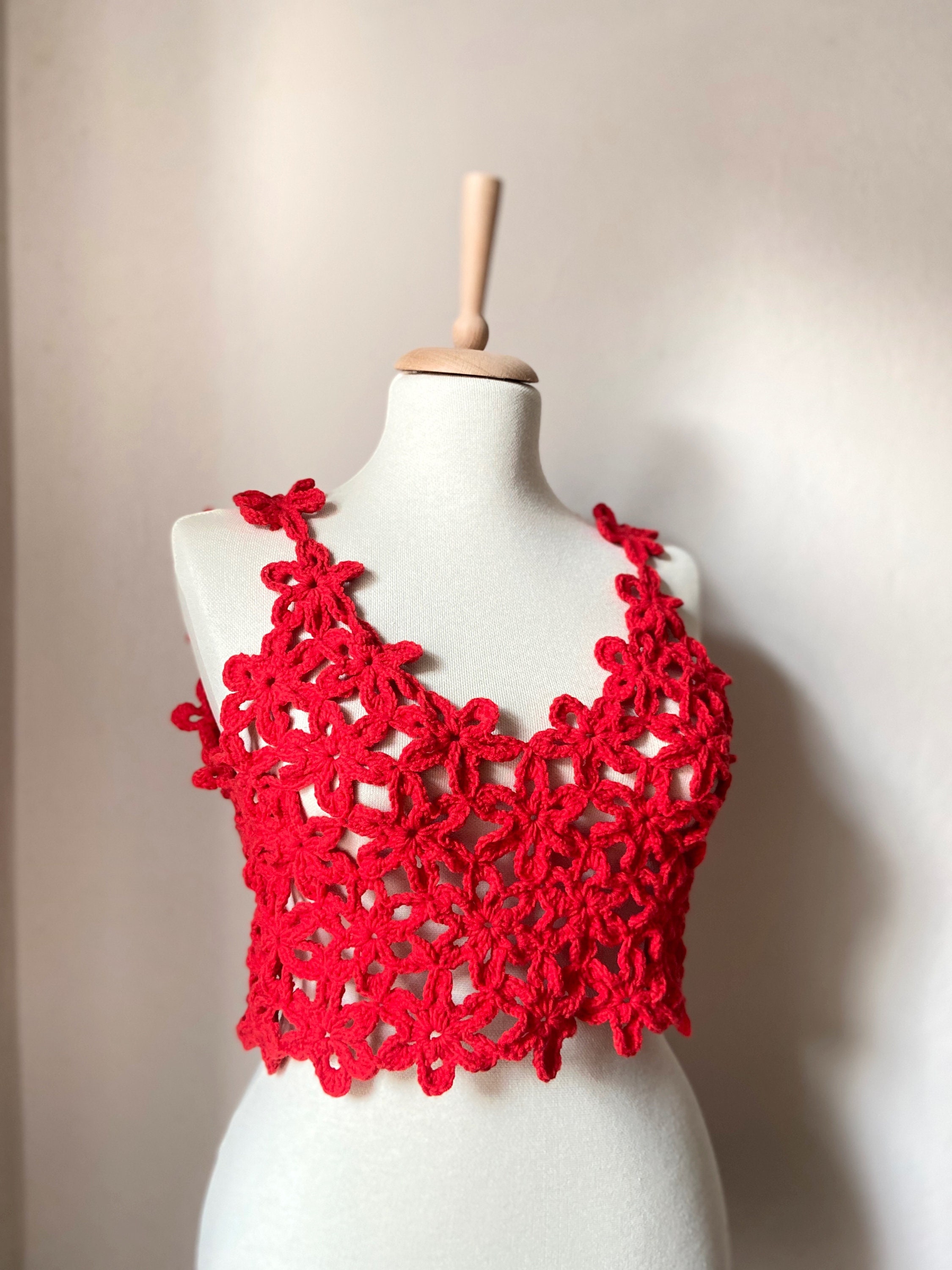 トップス eaphi HAND CROCHET KNIT BUSTIER HAND CROCHET KNIT BUSTIER【POPUP先行】