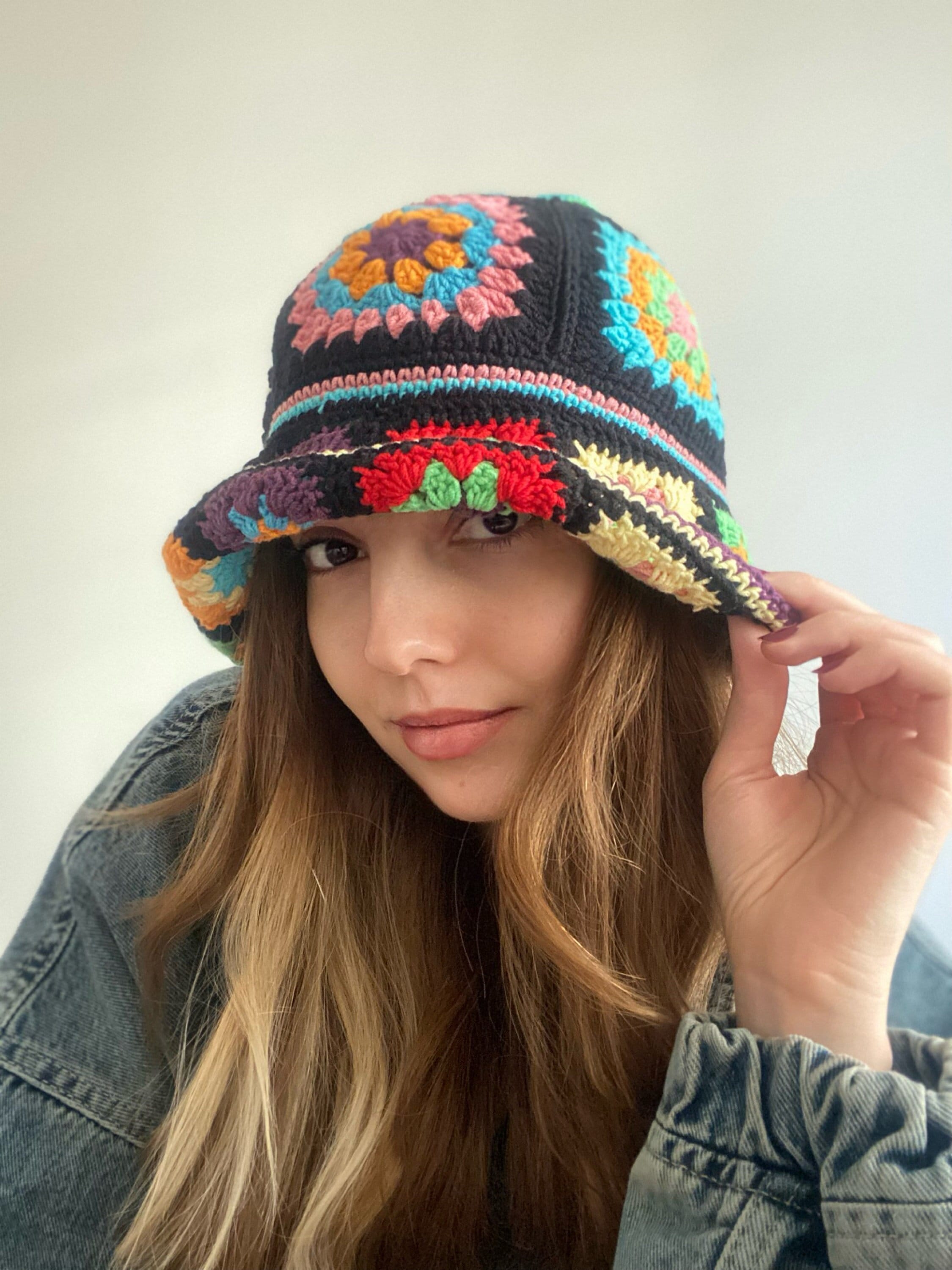 ハット [AWESOME NEEDS]HANDICRAFT KNIT BUCKET HAT_BLACK Knit Bucket Hat Black - Etsy Canada