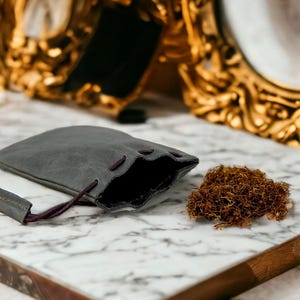 Scherzo personalizzato sul tabacco da arrotolare, porta tabacco in pelle Thomas Shelby, idea regalo vintage, idea matrimonio, regalo di San Valentino personalizzato