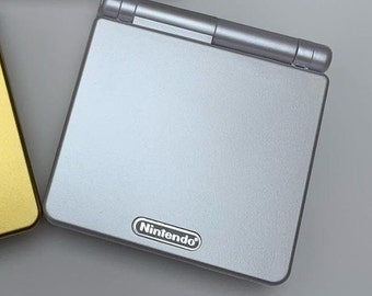 Pearl White Nintendo Game Boy GameBoy Advance SP Refurbished Console GBA SP ags-001 Front-Lit Screen 900mAh Battery Boxed & Charger