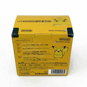 Pikachu Pokemon Nintendo Game Boy GameBoy Advance SP Renoverad Konsol GBA SP ags-001 Frontbelyst Skärm 900mAh Batteri I Förpackning & Laddare bild 6