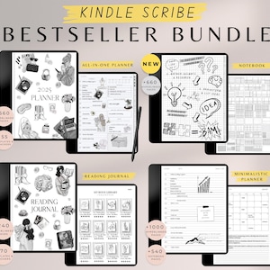 Kindle Scribe Bestseller Bundle, Kindle Scribe Planner 2025, Kindle Scribe Templates, Kindle Scribe Notebook, Kindle Scribe Reading Journal