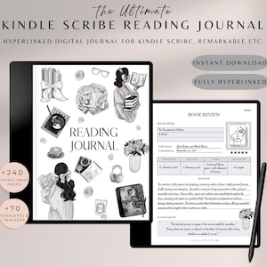 Kindle Scribe Digital Reading Journal 2025, Modelli Kindle Scribe, Diario di lettura, Diario di lettura digitale, Pianificatore di lettura Scribe