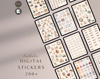 Digital Stickers | THAT GIRL Aesthetic Stickers | Planner Stickers | Goodnotes Stickers | Journal Stickers | iPad Stickers | Png Stickers