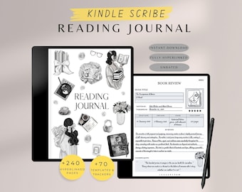 Kindle Scribe Reading Journal Undated, Kindle Scribe Templates, Kindle Scribe Book Tracker,Scribe Reading Planner,Kindle Scribe Book Journal