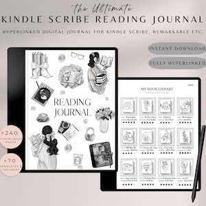 Kindle Scribe Digital Reading Journal 2025, Modelli Kindle Scribe, Diario di lettura, Diario di lettura digitale, Pianificatore di lettura Scribe