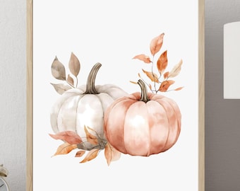 Fall Wall Art | Fall Decor | Fall Wall Decor | Fall Printable | Thanksgiving Printable | Autumn Decor | Pumpkin Print | Fall Print