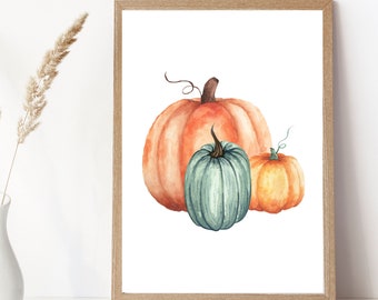 Autumn Decor | Wall Art | Digital Download | Autumn Prints | Fall Art Printable | Pumpkin wall art | Pumpkin Print | Fall Decor