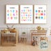 Educational Posters, Set of 12 Homeschool Prints, Toddler Playroom ...
