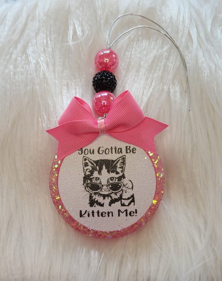Cute Cat Car Freshie, You Gotta Be Kitten Me,  Choose Your Scent and Color