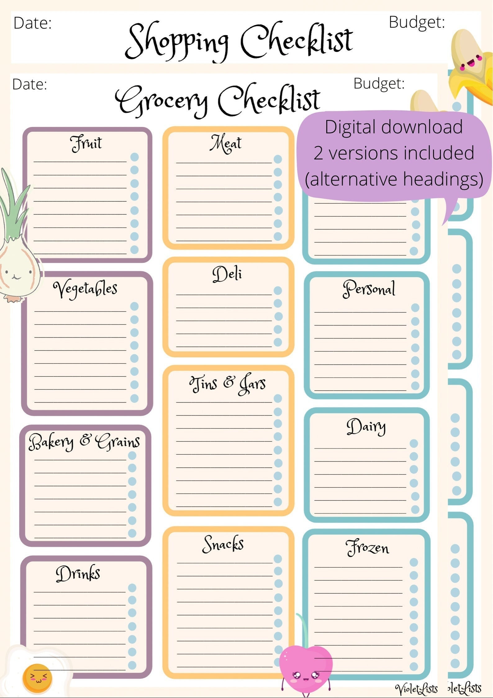 Boodschappenlijst afdrukbaar (digitale kopie), boodschappen checklist, food  shop planner \u0026organiseren, afdrukbare boodschappenlijst, print thuis  boodschappenlijst - Etsy België, image size:1588x2246