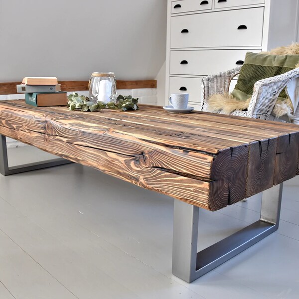 Barn Wood Beam Table Etsy