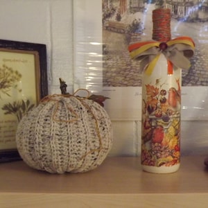 Lighted Wine Bottle