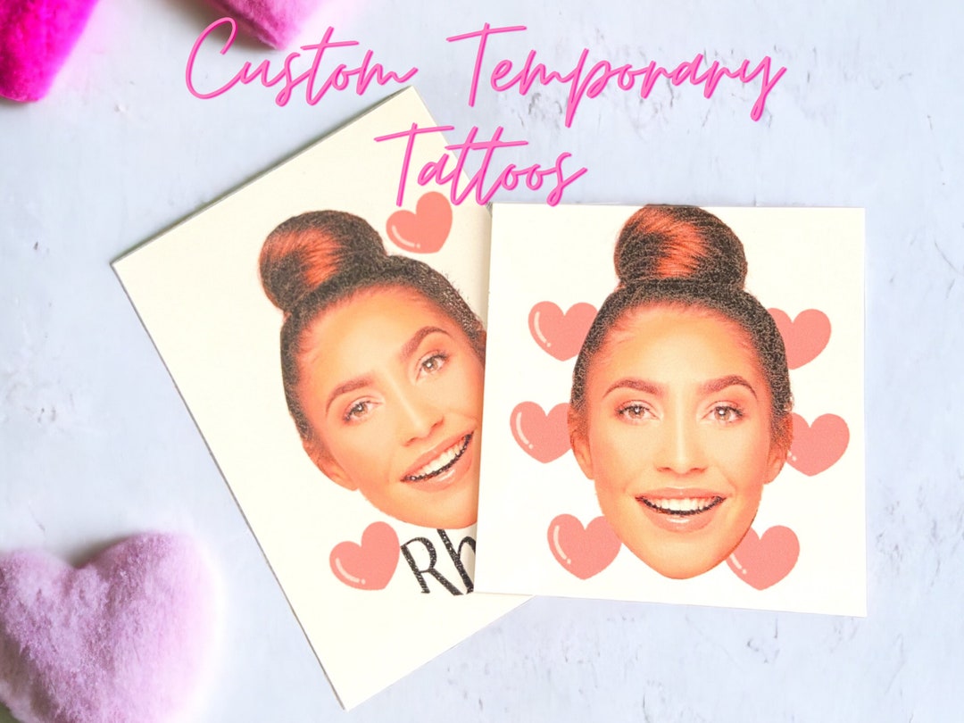 Custom Temporary Tattoos, Custom Tattoos, Custom Face Tattoos, Photo