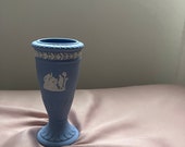 Wedgwood Jasperware Posy Vase in Classic Pastel Blue