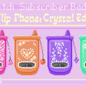 Y2K Flip Phone: Crystal Edition [SUB BADGES]