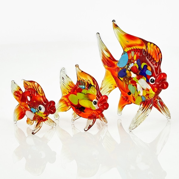 Glass Figurines Earrings Etsy