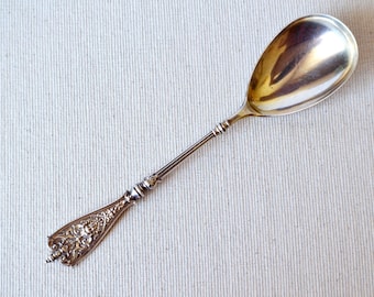 Antique German 800 Solid Silver Spoons - Otto Hintze - 1866 Hamburg