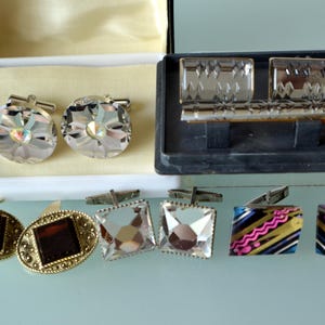 Collection of vintage cufflinks USSR period 1960-1970