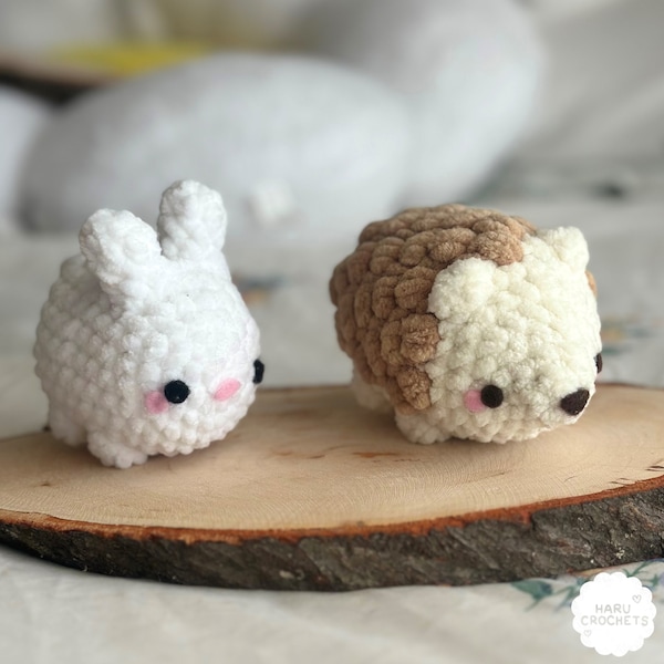 No-sew grassland floofballs crochet pattern PDF file