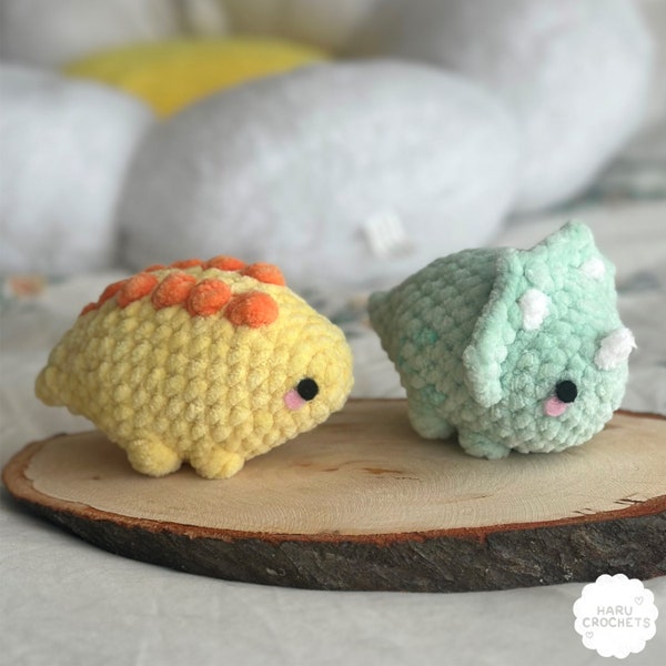 No-sew jurassic floofballs crochet pattern PDF file