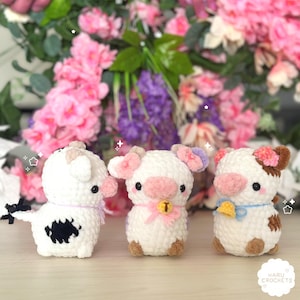 Tiny cow crochet pattern PDF