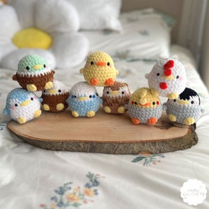 No-sew birds (All birds) crochet pattern PDF file