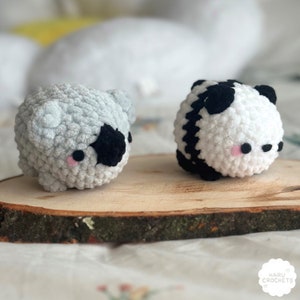 No-sew forest floofballs crochet pattern PDF file