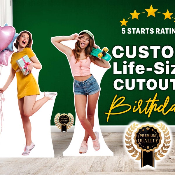 Custom Cutouts, Birthday & Anniversary Cardboard Cutout, Birthday Cutouts for all occasions, Custom life size cutouts