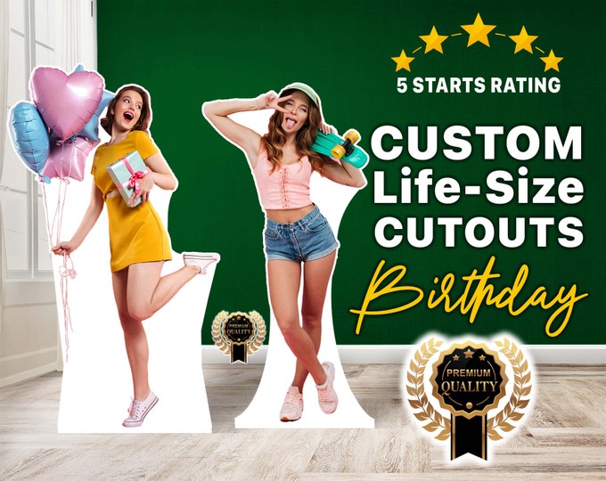Custom Cutouts, Birthday & Anniversary Cardboard Cutout, Custom Life ...