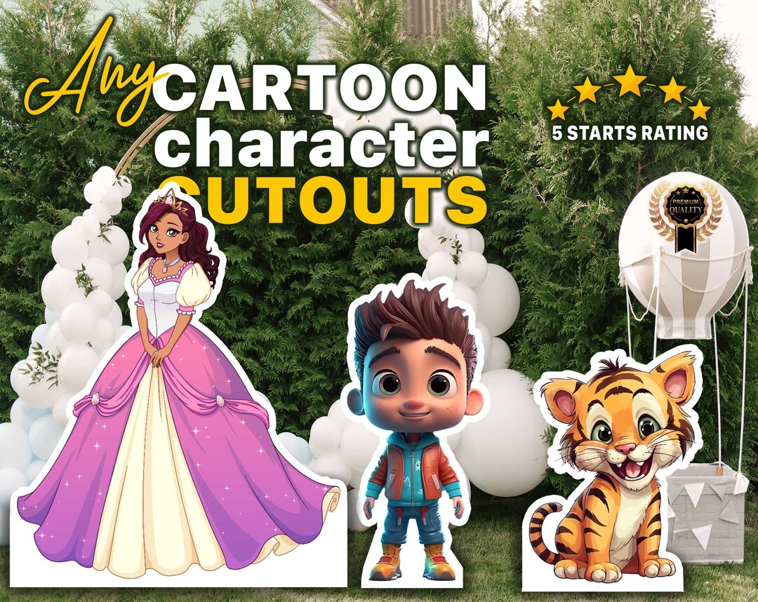 Character Cutouts, Custom Cutouts, Cartoons Cut Outs, and Party Signs ...
