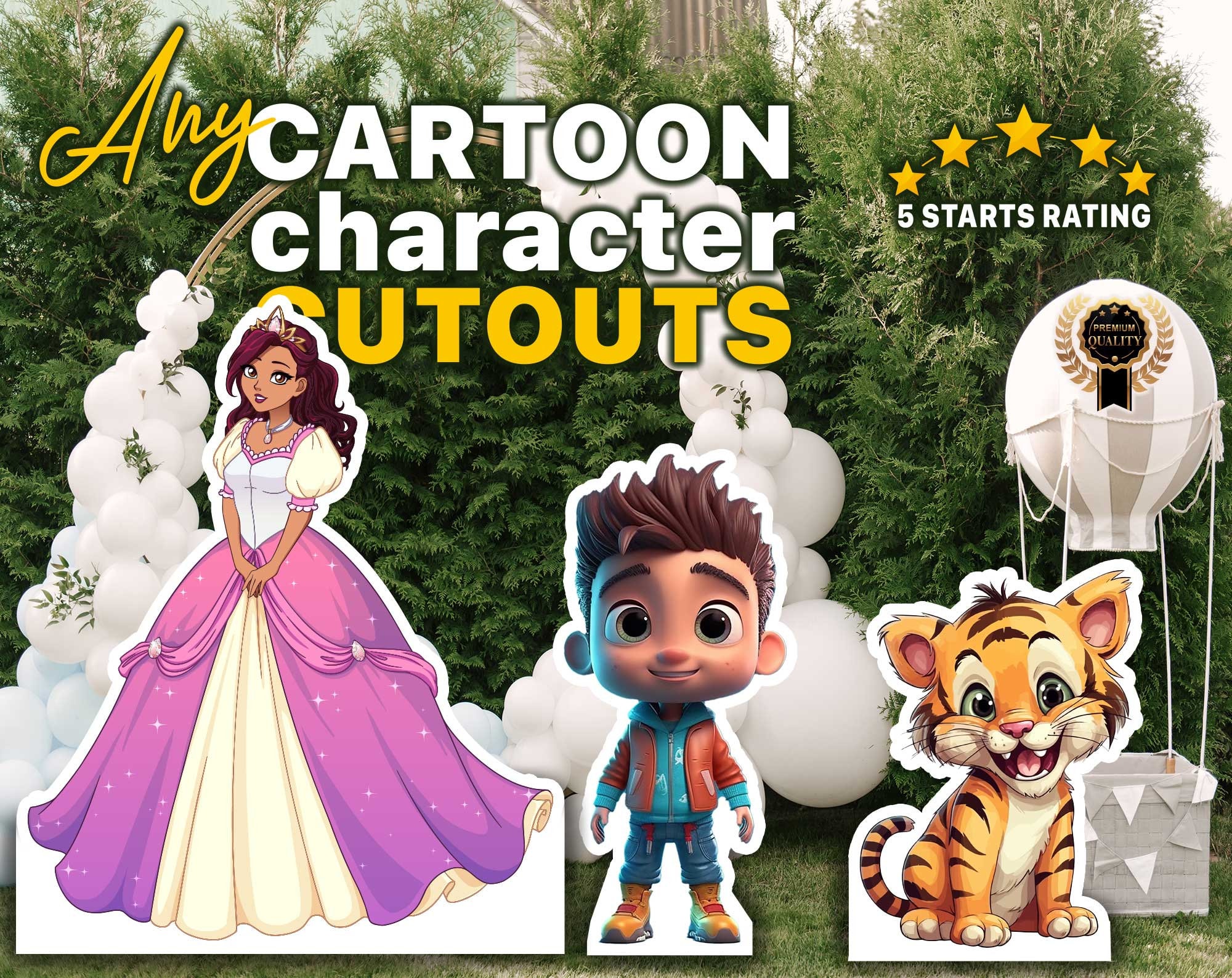 Character Cutouts Custom Cutouts Cartoons Cut Outs and Etsy Canada