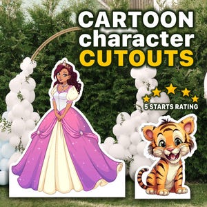 Character Cutouts, Custom Cutouts, Cartoons cut outs, and party signs. Life Size Cutouts, Movie Characters Boards