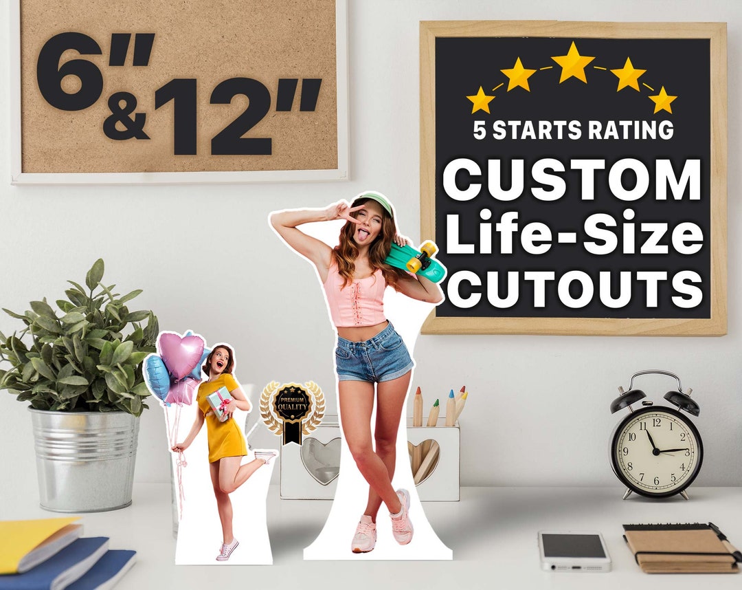 Custom Cutouts, Birthday & Anniversary Cardboard Cutout, Custom Life