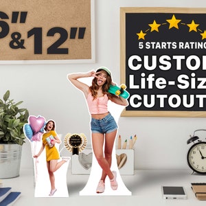 Custom Cutouts, Birthday & Anniversary Cardboard Cutout, Custom life size cutouts, table top Cutouts