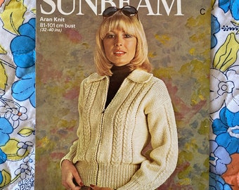 sunbeam aran knitting patterns