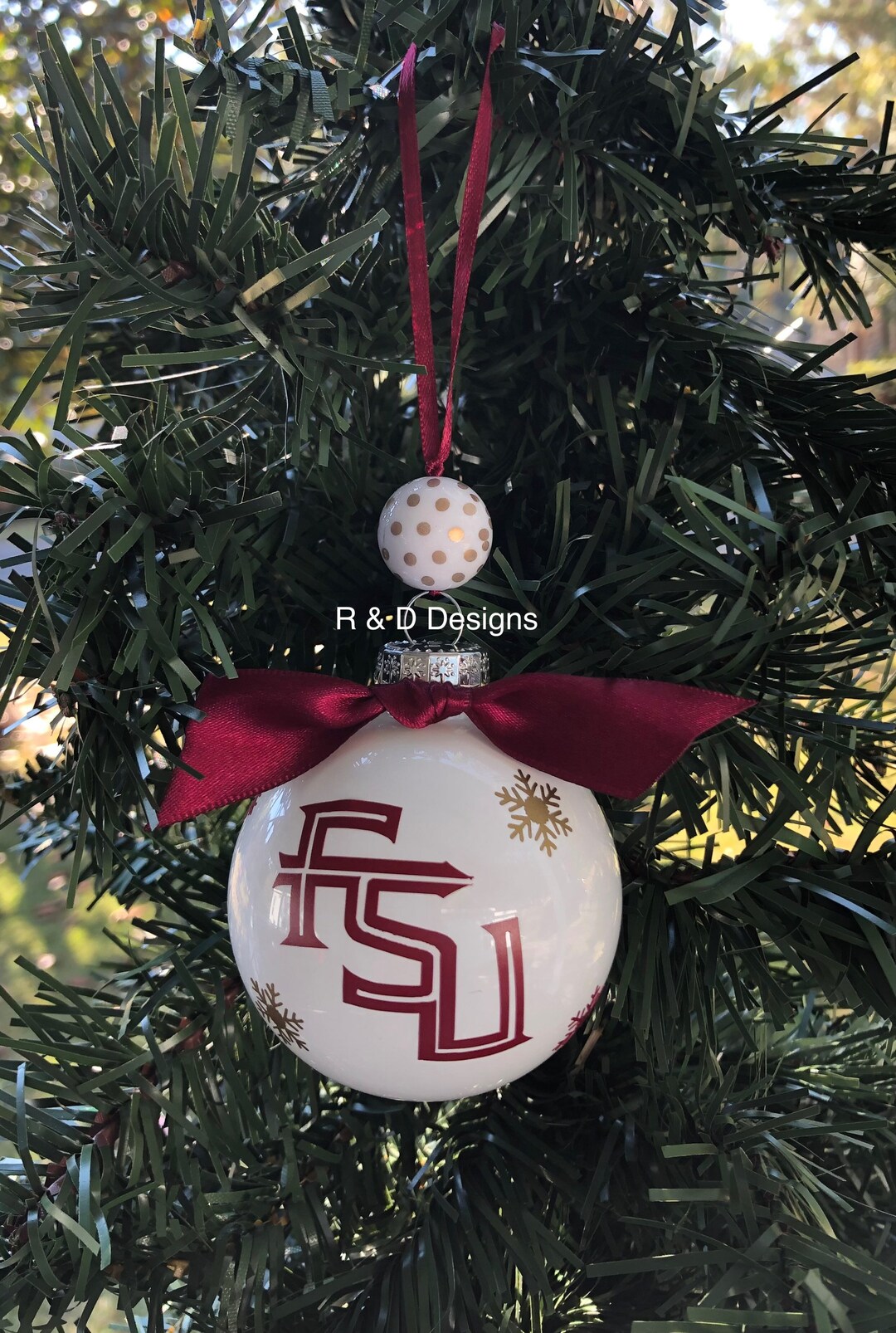 Florida State University Christmas Ornament , FSU Christmas Ornament