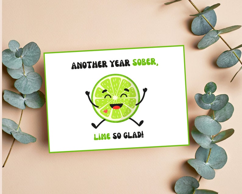 Printable Sobriety Anniversary Card Recovery Instant - Etsy