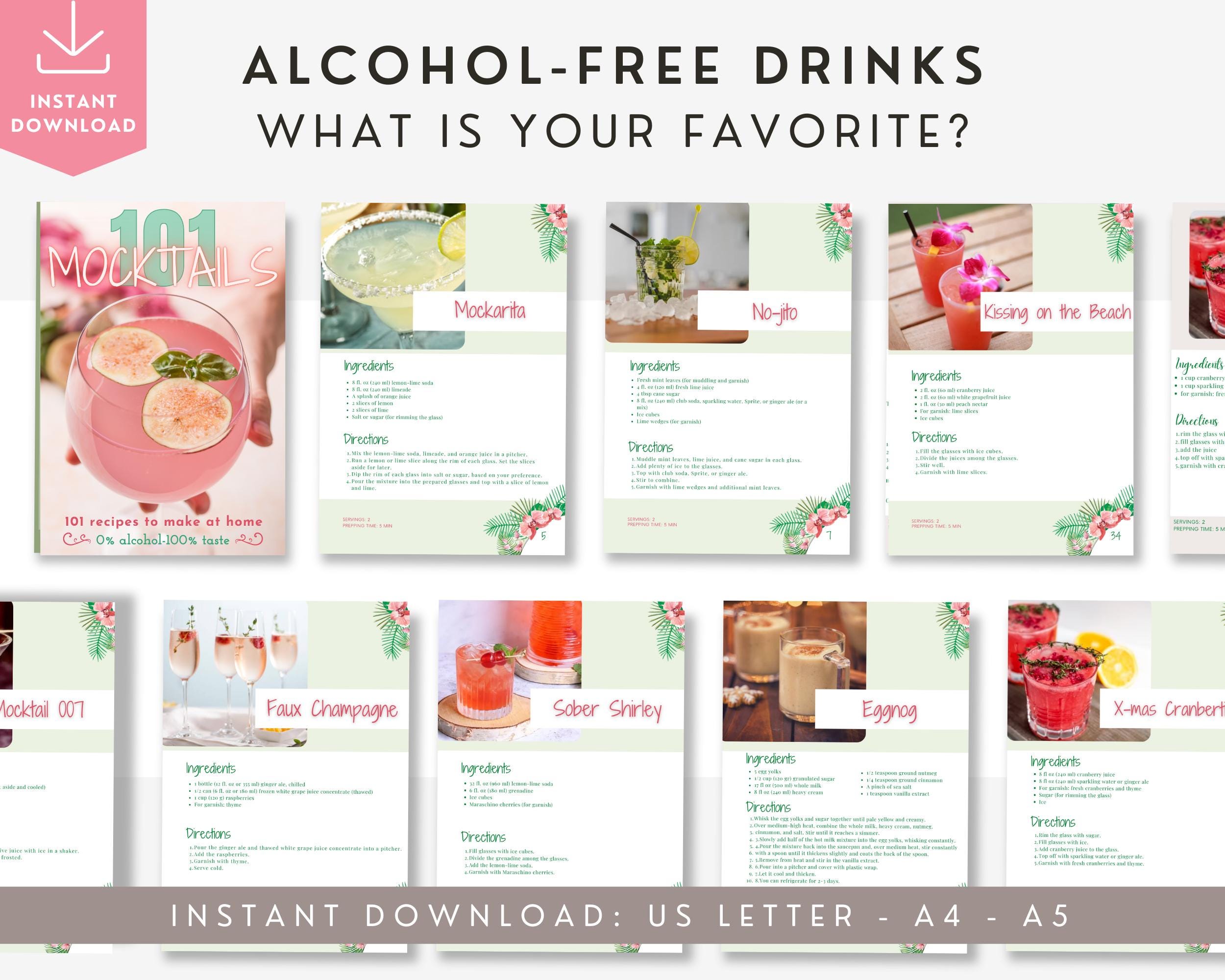 Mocktail Recipes.pdf Mocktail Recipes, 101 Non-alcoholic Drinks, Digital Mixologist E-book ...