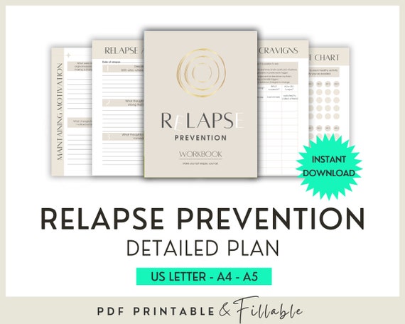 Relapse Prevention Plan Worksheets Addiction Recovery - Etsy Denmark