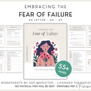 Fear of Failure Workbook, Printable Self Help Resource, Overcome Perfectionism & Build Confidence, Mental Health PDF, Therapy Worksheets