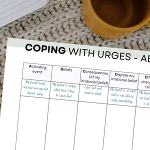 Addiction Recovery Workbook: 85 Worksheets and Trackers, Coping Skills, Relapse Prevention & Sobriety Journal PDF image 9