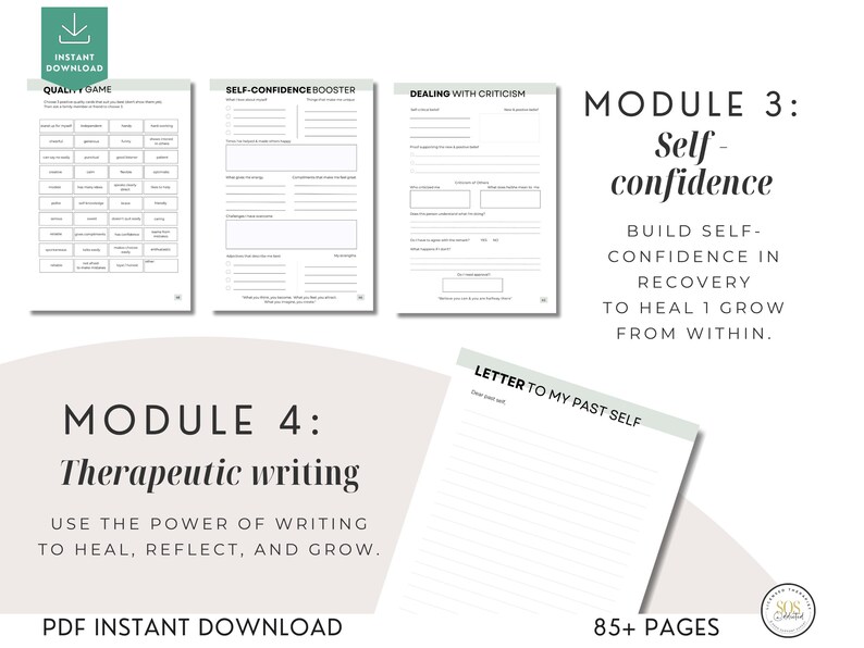 Addiction Recovery Workbook: 85 Worksheets and Trackers, Coping Skills, Relapse Prevention & Sobriety Journal PDF image 14