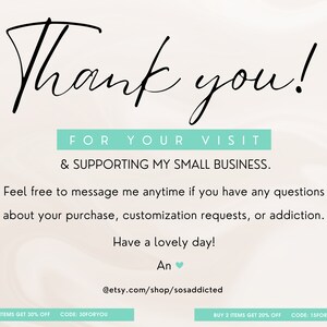 Pu&ograve; includere: Grazie! PER LA TUA VISITA E IL SOSTEGNO ALLA MIA PICCOLA IMPRESA. Sentiti libero di contattarmi in qualsiasi momento se hai domande sul tuo acquisto, richieste di personalizzazione o dipendenza. Buona giornata! An @etsy.com/shop/sosaddicted ACQUISTA 3 ARTICOLI E OTTIENI IL 30% DI SCONTO CODICE: 30FORYOU ACQUISTA 2 ARTICOLI E OTTIENI IL 20% DI SCONTO CODICE: 15FORYOU