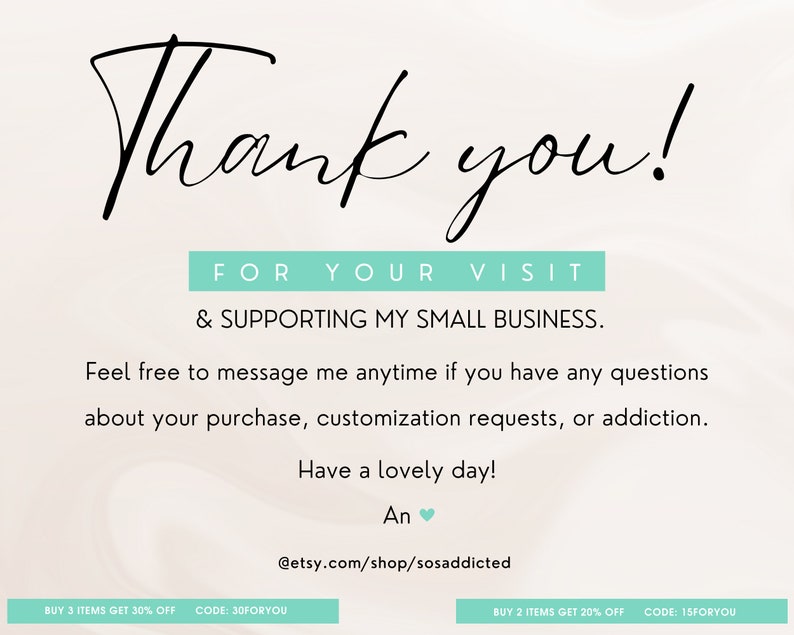 Pu&ograve; includere: Grazie! PER LA TUA VISITA E IL SOSTEGNO ALLA MIA PICCOLA IMPRESA. Sentiti libero di contattarmi in qualsiasi momento se hai domande sul tuo acquisto, richieste di personalizzazione o dipendenza. Buona giornata! An @etsy.com/shop/sosaddicted ACQUISTA 3 ARTICOLI E OTTIENI IL 30% DI SCONTO CODICE: 30FORYOU ACQUISTA 2 ARTICOLI E OTTIENI IL 20% DI SCONTO CODICE: 15FORYOU