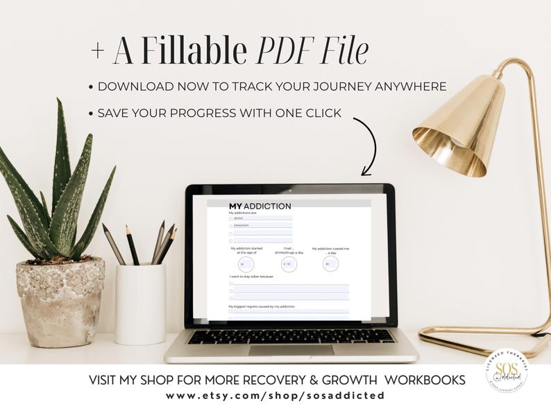 Addiction Recovery Workbook: 85 Worksheets and Trackers, Coping Skills, Relapse Prevention & Sobriety Journal PDF image 3